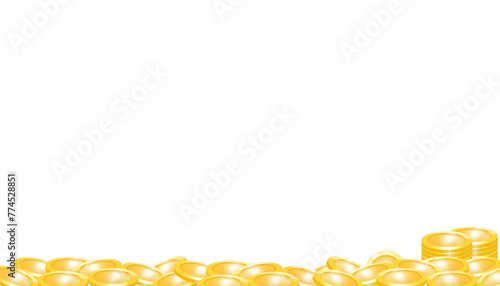 isolated gold coins money transparency png