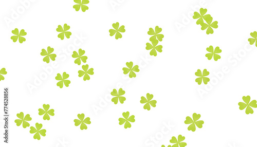 4 leaf clover shamrocks background good luck for St. Patrick's Day Irish shamrock 