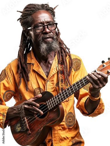Reggae Musician With Guitar
