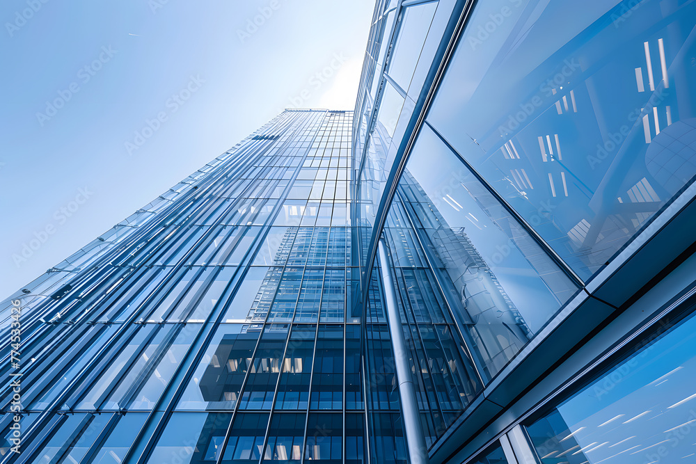 Obraz premium Skyscrapers in business district