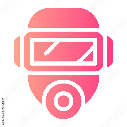 facemask gradient icon