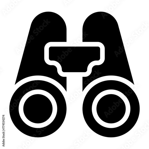 binoculars glyph icon
