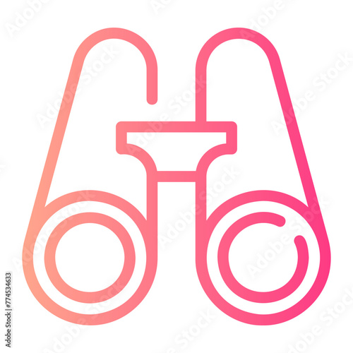 binoculars gradient icon