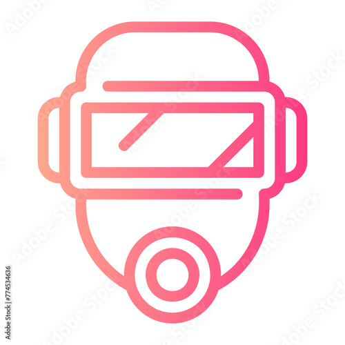 facemask gradient icon