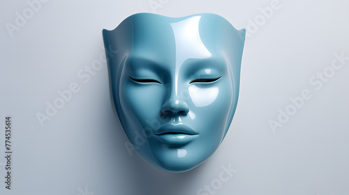 Face Mask beauty icon 3d photo