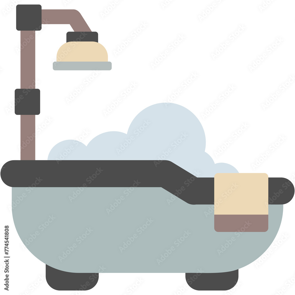 Bathtub Shower Illustration Bathtub Shower Illustration