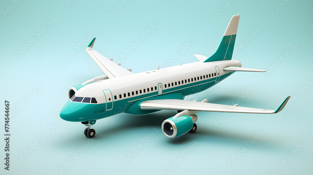 Airplane icon travel 3d Airplane icon travel 3d