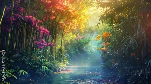 Unlock a world of imagination and creativity with these colorful digital backgrounds