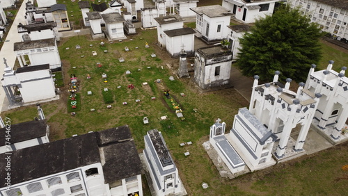Cemetery of the town of Calarca with its tombs and , mausoleums #774546257