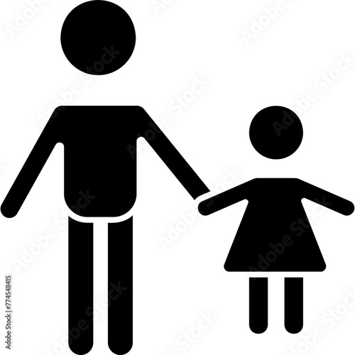 Dad And Daughter Icon