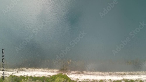 Aerial views of Lake Mckenzie (Boorangoora) on the sand island of K’gari (Fraser Island), Queensland, Australia photo