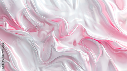 Elegant Pink Satin Background of Smooth and Silky Abstract Fabric Design