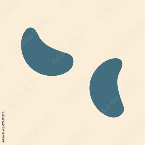 Hand drawn flat abstract doodle vector element