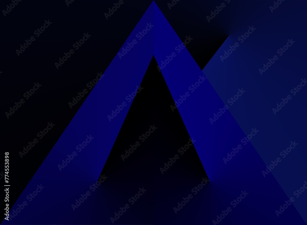 4K Abstract black and blue modern backdrop . Gradient of color. Dark. web banner. geometric configuration. 3D impact. Triangles with lines and stripes. Futuristic. 4K Abstract black and blue modern backdrop . Gradient of color. Dark. web banner. geometric configuration. 3D impact. Triangles with lines and stripes. Futuristic.