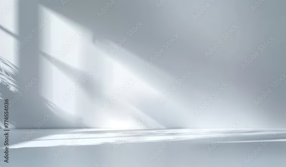 A light blue background for product presentations, with soft shadows and window light on a plaster wall. Made with generative AI technology. A light blue background for product presentations, with soft shadows and window light on a plaster wall. Made with generative AI technology.