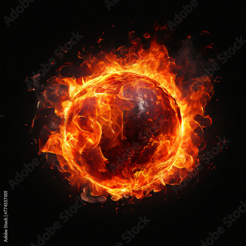 fiery explosion on fire