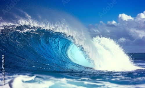 Powerful Wave Breaking in the Ocean © hakule