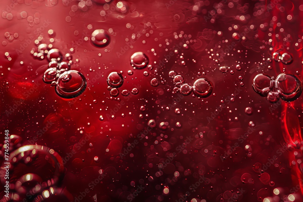 Red Wine Splashing With Bubbles Close Up And Dew Red Wine Splashing With Bubbles Close Up And Dew