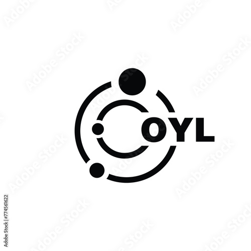 OYL letter logo design on white background. OYL logo. OYL creative initials letter Monogram logo icon concept. OYL letter design photo