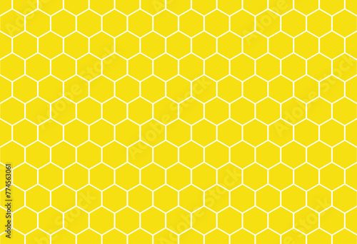 seamless honeycomb pattern yellow