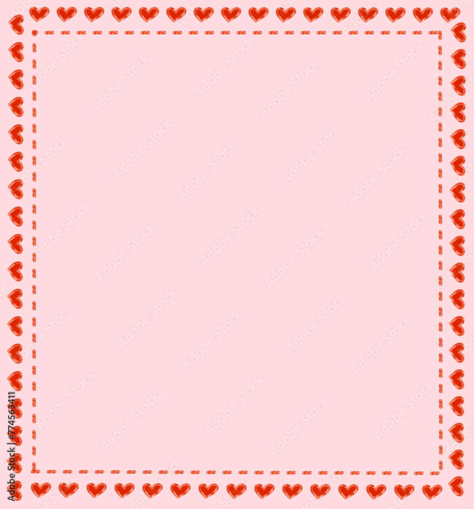 frame with hearts frame with hearts
