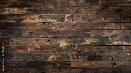A wooden plank wall with a distressed finish, adds warmth and character to the background.