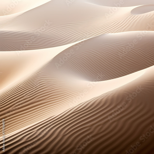 Abstract patterns in sand dunes in a desert. 