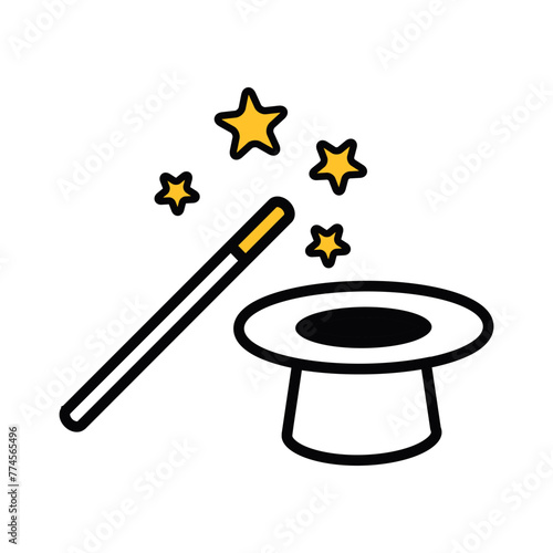 magic wand icon vector design illustration