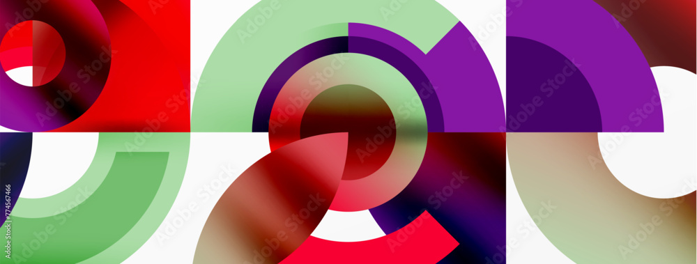 Circle geometric abstract vector background Circle geometric abstract vector background