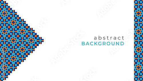 Abstract Islamic Geometric Pattern Pixel Design