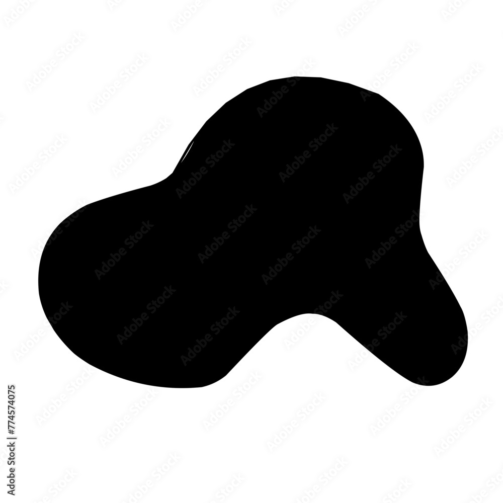 Organic black blobs irregular shape Organic black blobs irregular shape