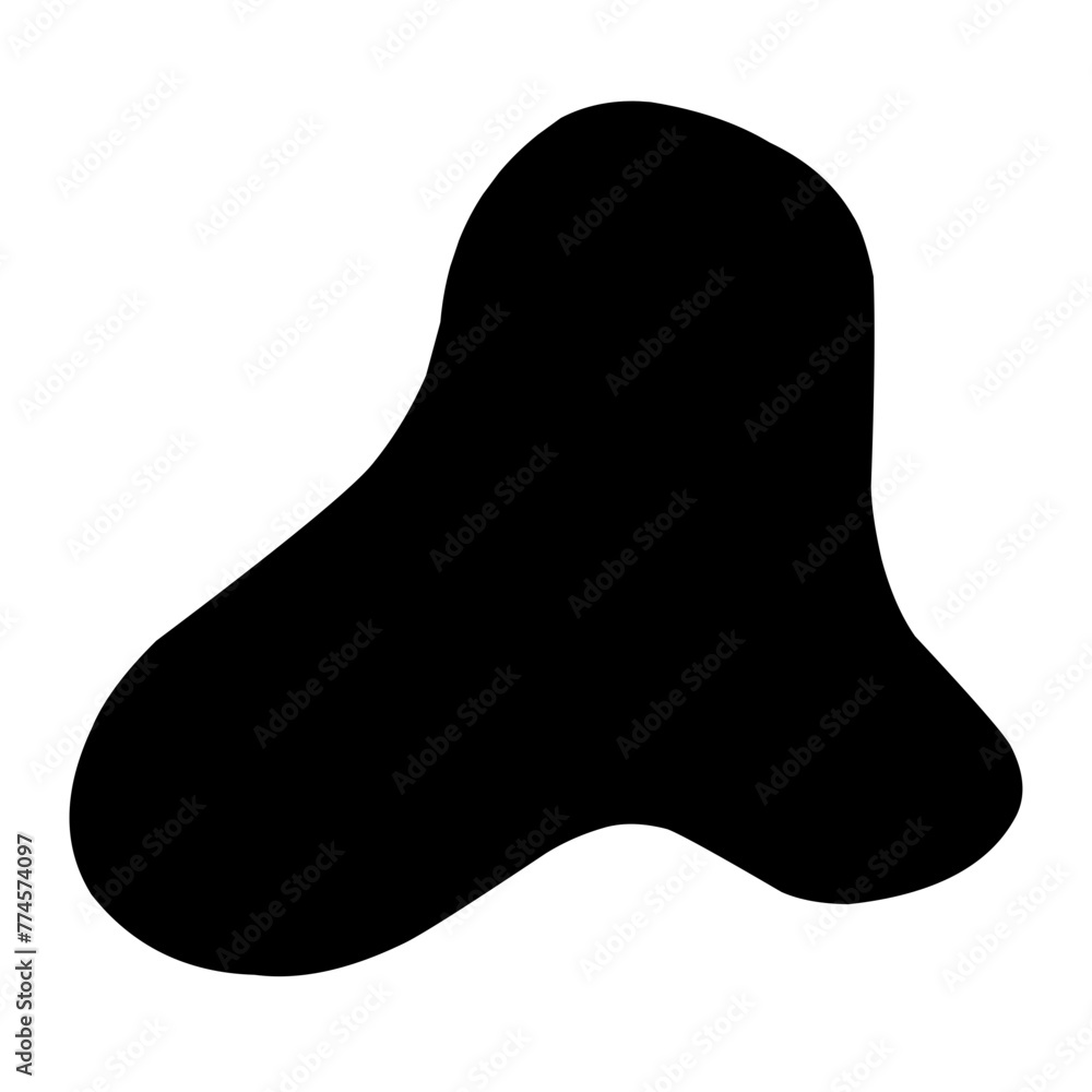Organic black blobs irregular shape Organic black blobs irregular shape