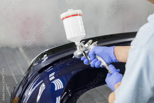 Automotive Car Detailing - Expertly polishes a luxury vehicle, creating a glossy shine. Ideal for automotive maintenance