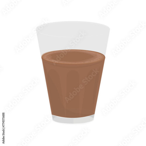 Vector Illustration logo Ready to drink Karak Milk Chai or Chai tea