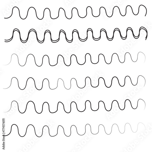 wavy lines seamless pattern background illustration