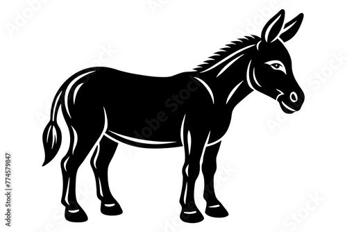 mule silhouette vector illustration