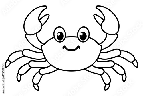 line art of a crab