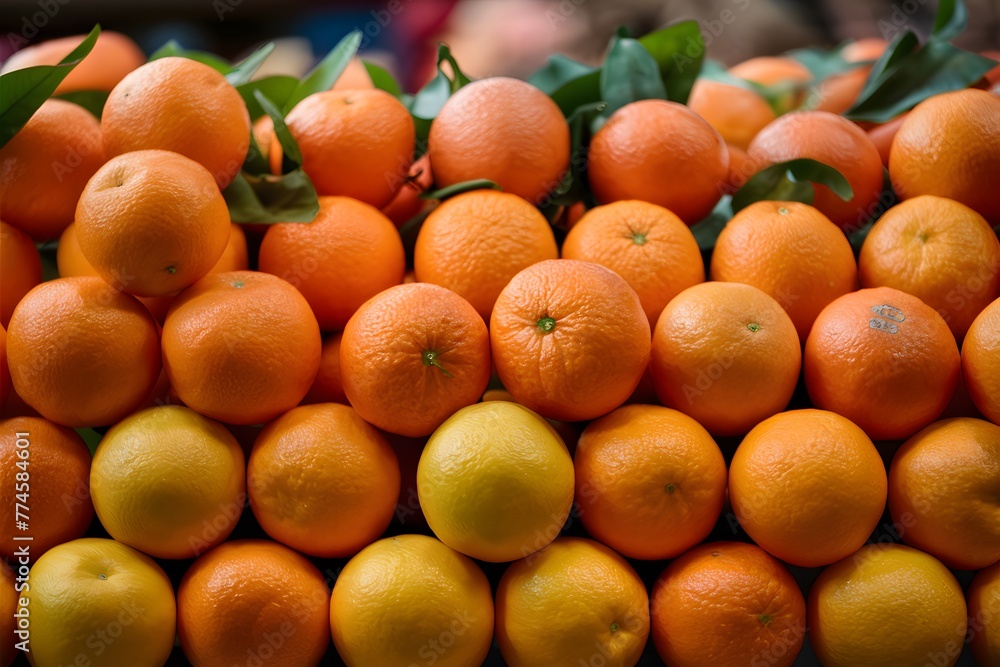 Picture Fresh orange fruits displayed for sale at local market Picture Fresh orange fruits displayed for sale at local market