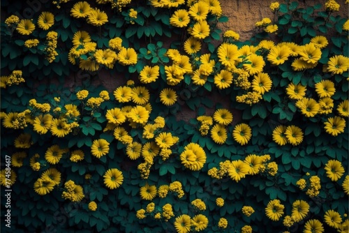 yellow flowers background
