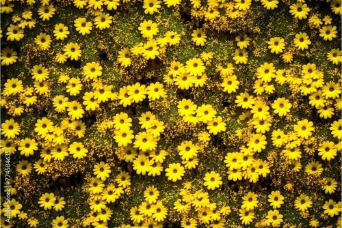yellow flowers background