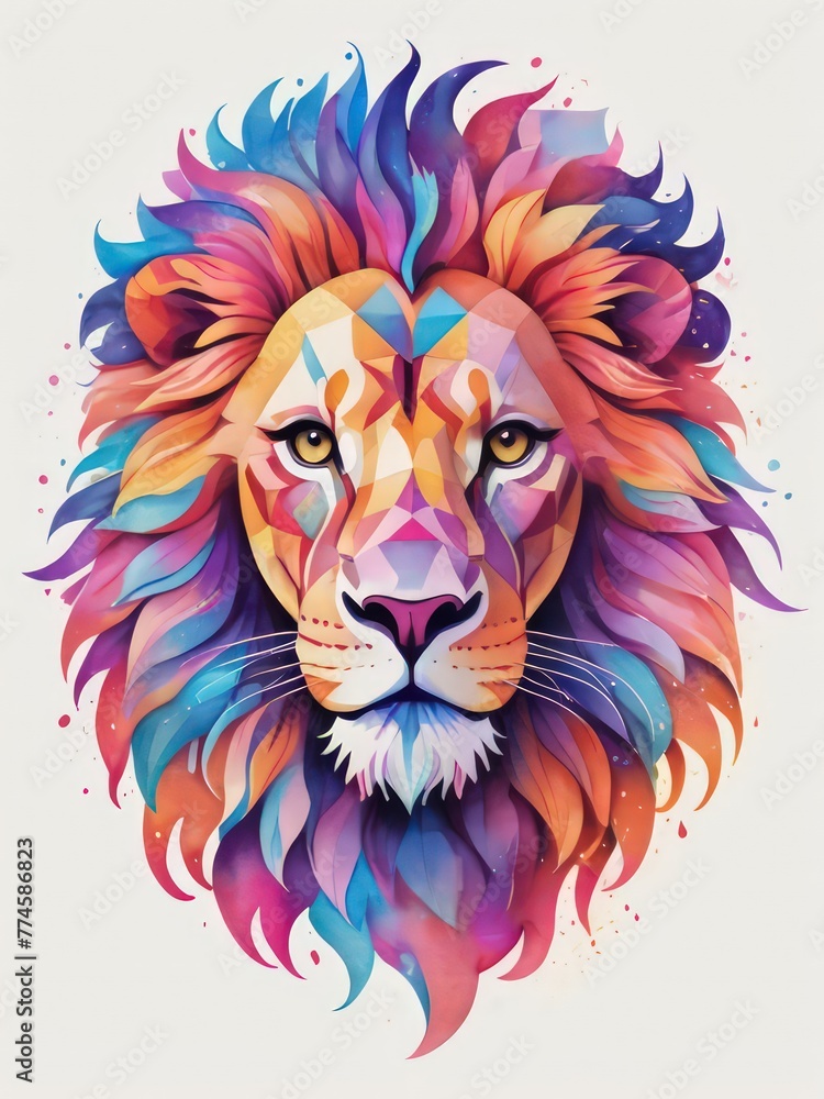 lion head portrait