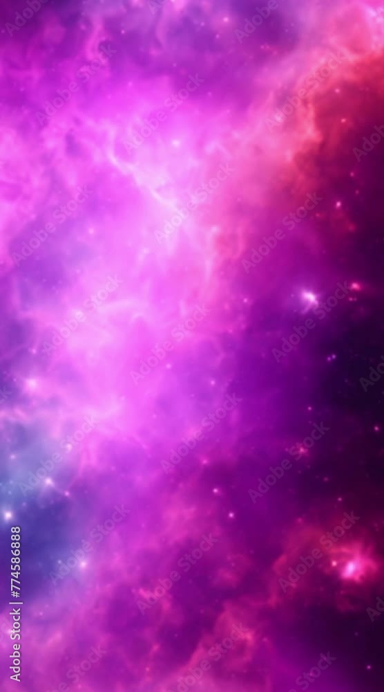 Abstract Cosmic Nebula in Blue and Pink Hues Abstract Cosmic Nebula in Blue and Pink Hues