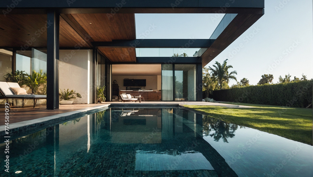 Modern House with Pool 