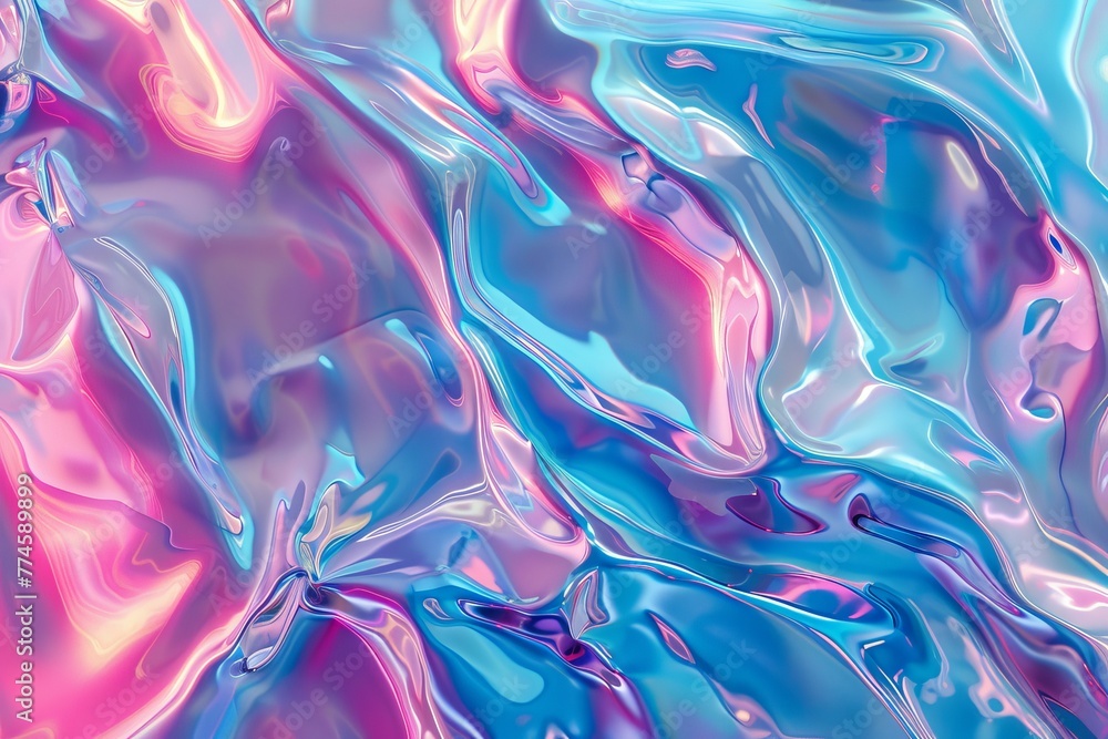 Fototapeta premium Radiant holographic marble texture backdrop