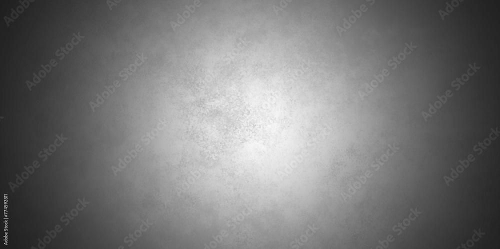 Abstract black concrete wall background. black grunge texture for design. Abstract white grunge cement wall texture background with vignette dark, gray concrete texture for interior design. 