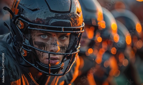 An American football team p...