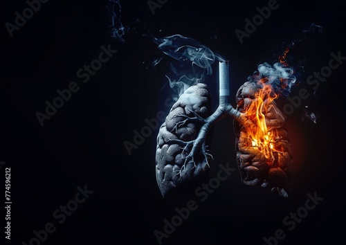 World No Tobacco Day Concept Stop Smoking. Generated-AI