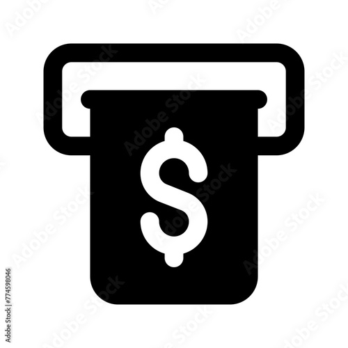 withdrawal glyph icon