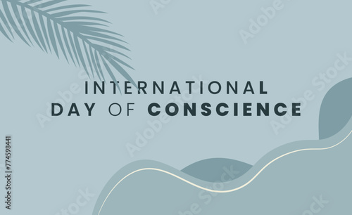 International Day of Conscience minimal design