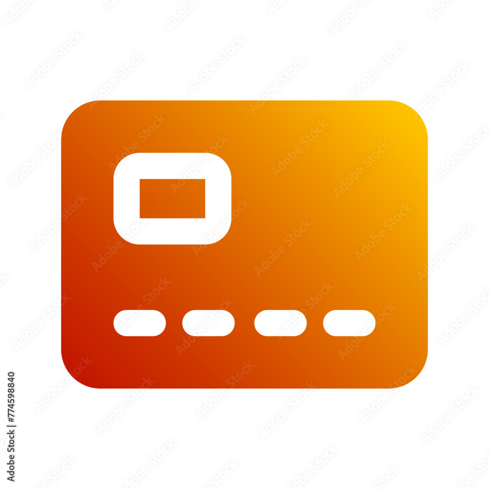credit card gradient icon credit card gradient icon